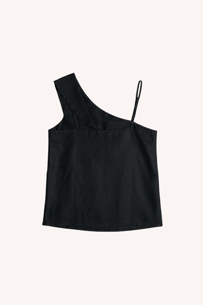 The Wandering Wave Top | Black
