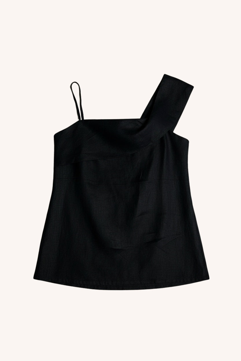 The Wandering Wave Top | Black