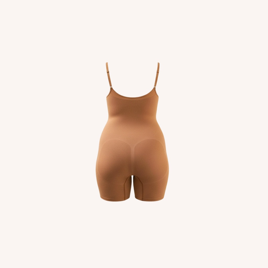 Mid-Thigh Shapewear Bodysuit | Maya Nude